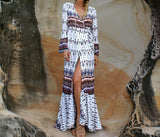 Janie Bohemian Wrap Maxi Dress