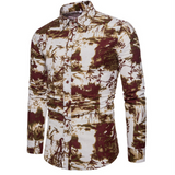 Print Linen Button Up Shirt - Multi Variants
