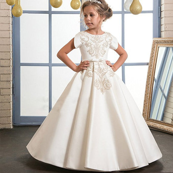 Bella Embroidered Girls Dress