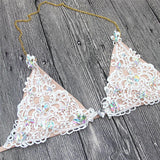 BeDazzled Crystal Two Piece Bikini Set