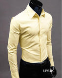 Slim Fit Button Up Dress Shirt - Multi Variant