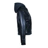 MKL- Women's Motorcycle Vegan Leather Jacket