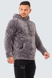 Block Borg Hoodie - Grey