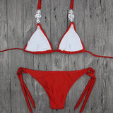 BeDazzled Crystal Two Piece Bikini Set
