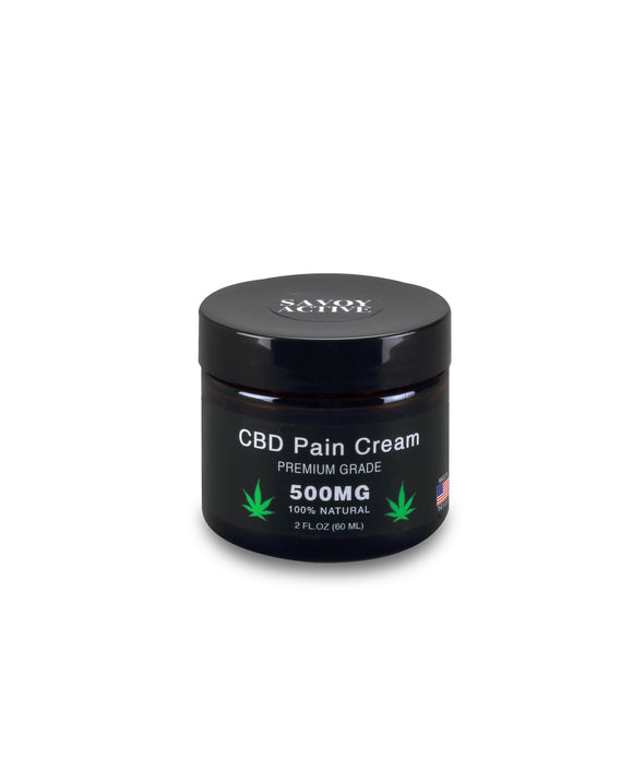 CBD Pain Cream - Premium Grade - 500MG CBD - 100% Natural - 2OZ - Made in USA