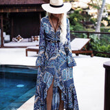 Janie Bohemian Wrap Maxi Dress