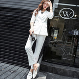 Classic Double Breasted Blazer Pant Suit