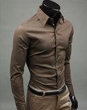 Slim Fit Button Up Dress Shirt - Multi Variant