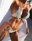 BeDazzled Crystal Two Piece Bikini Set