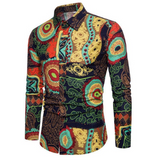 Print Linen Button Up Shirt - Multi Variants