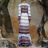 Janie Bohemian Wrap Maxi Dress