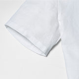 Slim Fit No Collar Linen Shirt