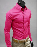 Slim Fit Button Up Dress Shirt - Multi Variant