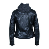 MKL- Women's Motorcycle Vegan Leather Jacket