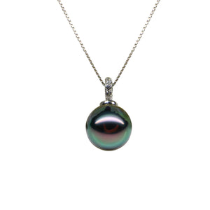 White Pearl 925 Sterling Silver Clavicle Chain