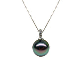 White Pearl 925 Sterling Silver Clavicle Chain