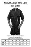 Biker Mechanic Work Shirt "Smoky Mountain Moonshine" BLACK/ORANGE
