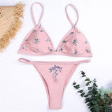 BeDazzled Crystal Two Piece Bikini Set