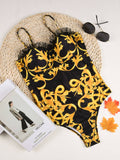 Lace Push Up One Piece Swimsuit