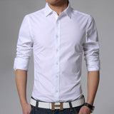 Solid Button Up Collar Shirts