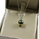 White Pearl 925 Sterling Silver Clavicle Chain