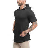 Light-weight Pull Over T-Shirt Fitness Hoodie