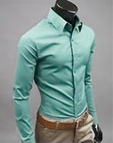 Slim Fit Button Up Dress Shirt - Multi Variant