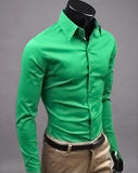 Slim Fit Button Up Dress Shirt - Multi Variant