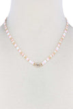 Evil Eye Charm Color Block Necklace