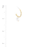 Open Circle Peral Bead Earring
