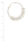 Marquise Shape Rhinestone Hoop Earring