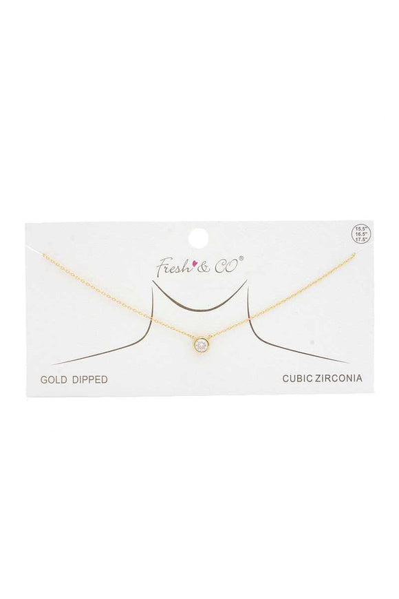 Rhinestone Charm Necklace