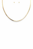 Herringbone Metal Chain Necklace