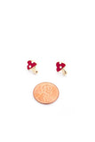 Mushroom Sterling Silver Post Earring