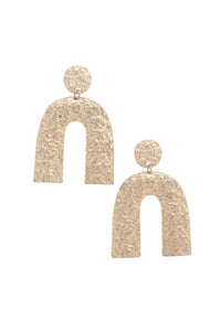 Textured Metal Earring
