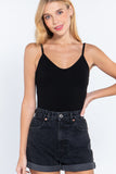 Bust Detail Cami Rib Bodysuit