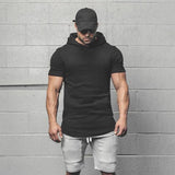 Light-weight Pull Over T-Shirt Fitness Hoodie