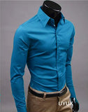 Slim Fit Button Up Dress Shirt - Multi Variant