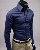 Slim Fit Button Up Dress Shirt - Multi Variant