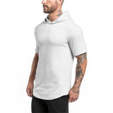 Light-weight Pull Over T-Shirt Fitness Hoodie