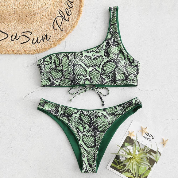 Envy My Snakeskin Reversible Two-Piece Bikini