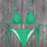 BeDazzled Crystal Two Piece Bikini Set