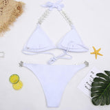 BeDazzled Crystal Two Piece Bikini Set