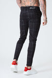 Luxe Check Trousers - Black