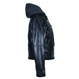 MKL- Women's Motorcycle Vegan Leather Jacket