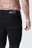 Spray on Skinny Jeans - Black Dip Fade