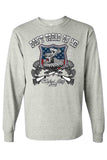 Unisex Long Sleeve Shirt USA Flag Don't Tread on Me Defend Liberty