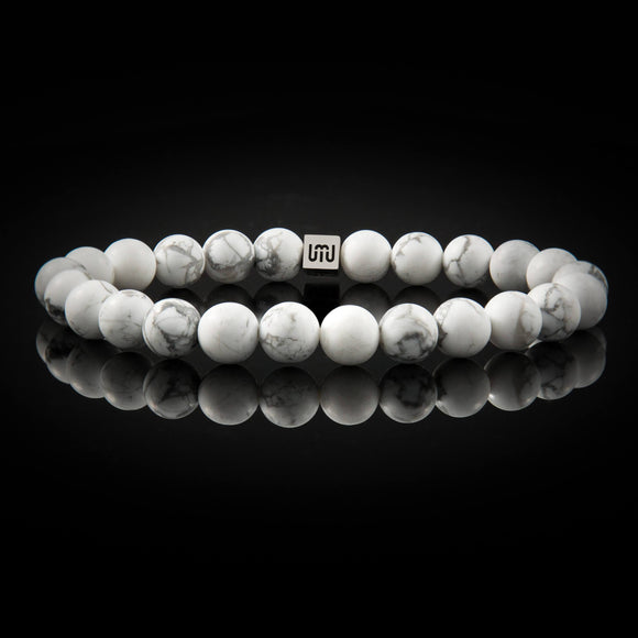 Howlite & Silver Bracelet